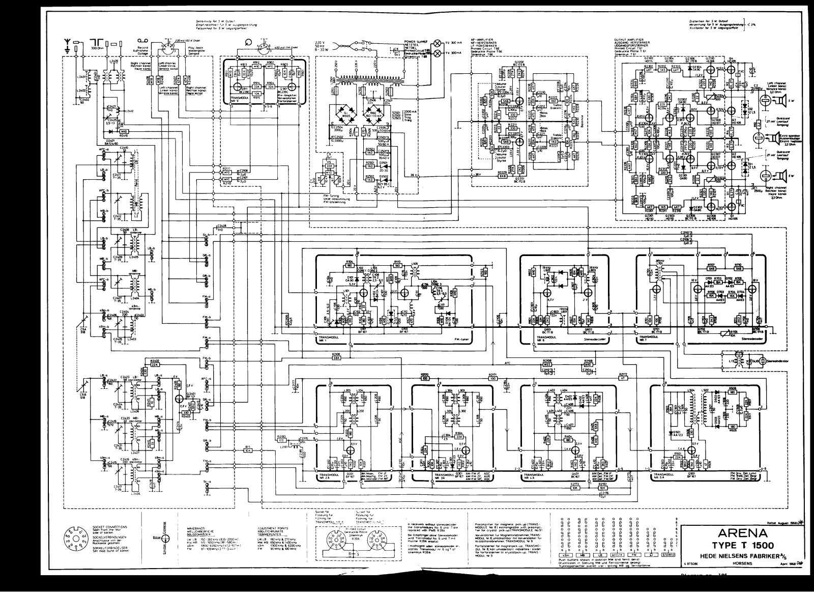 Arena T1500H Schematic - ManualMachine.com