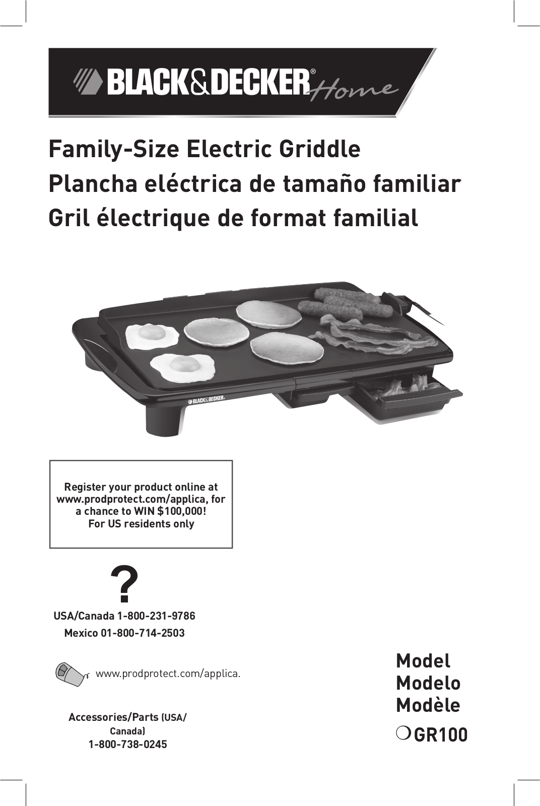 Black & Decker GR100 User Manual 2