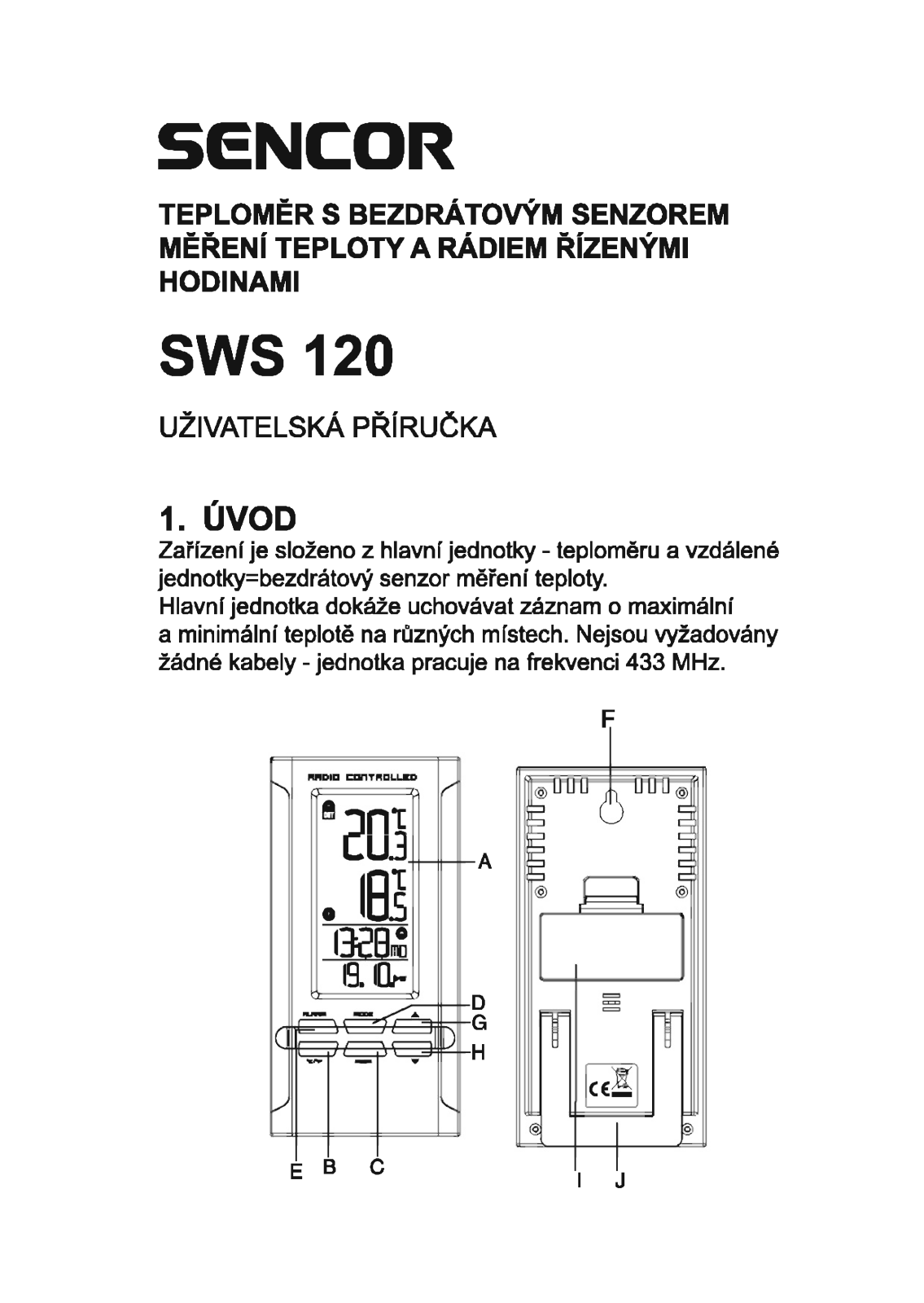 Sencor SWS 120 User Manual