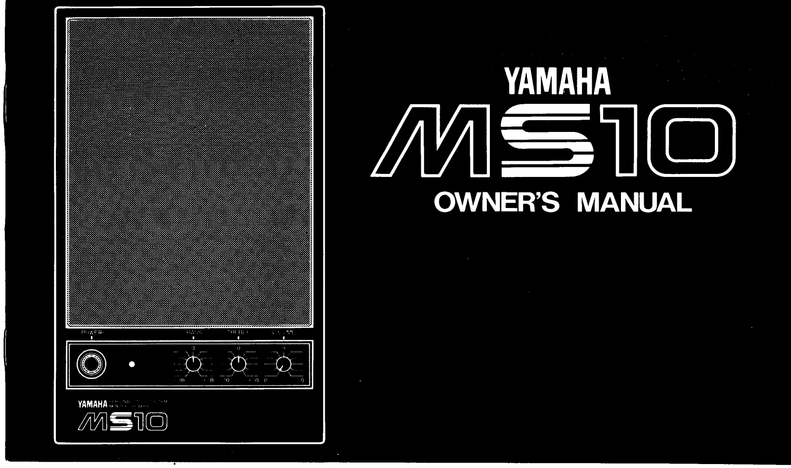 Yamaha MS10 User Manual