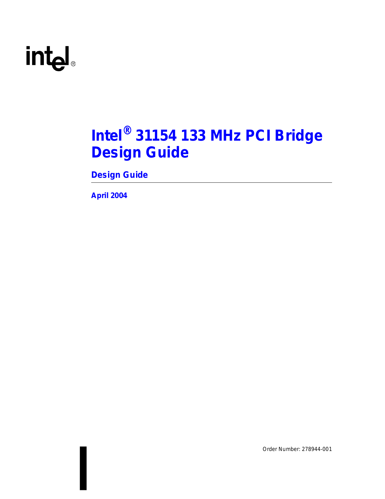 Intel 31154 User Manual