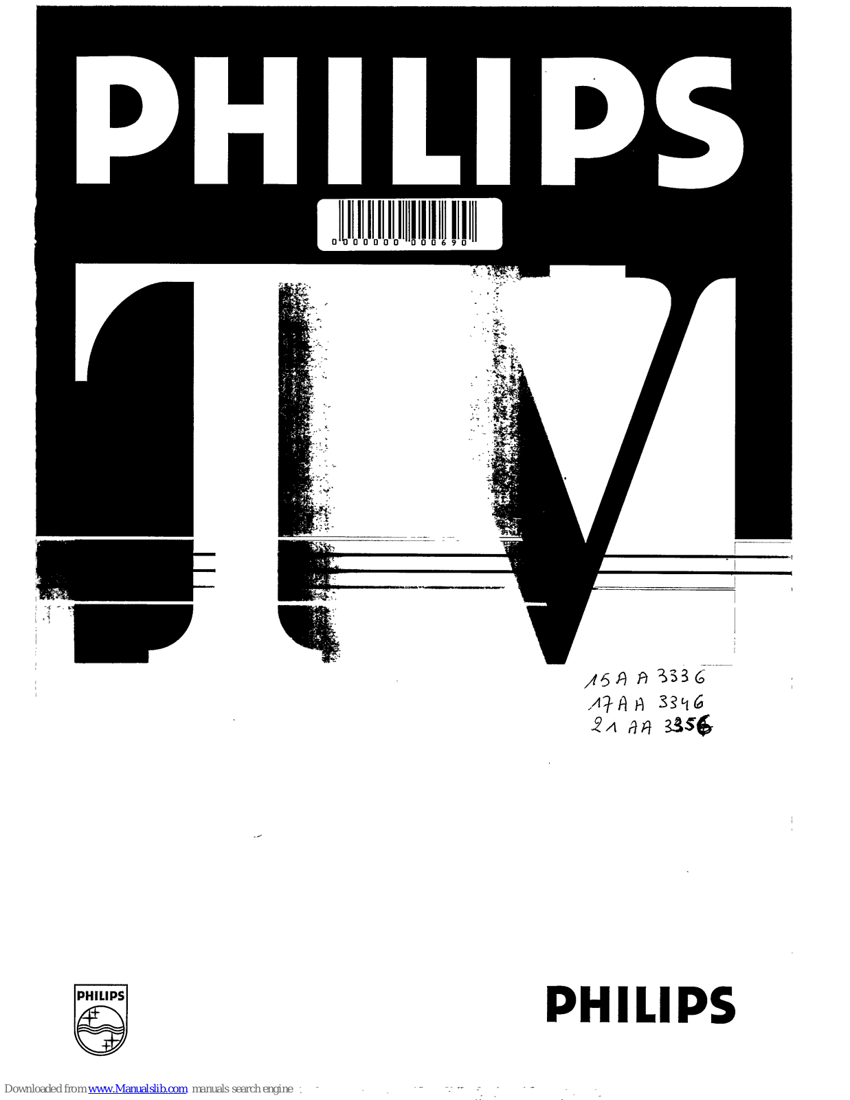 Philips 15AA3336, 17AA3346/01B, 15AA3336/00B, 17AA3346/00B, 17AA3346/07B User Manual