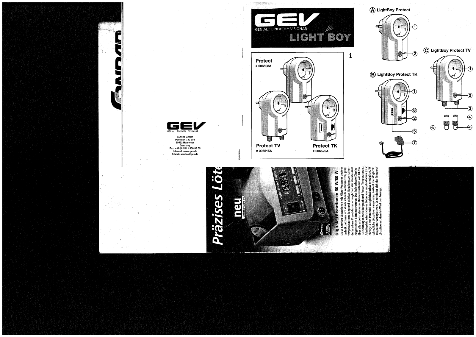 GEV 006515A, 006522A User Manual