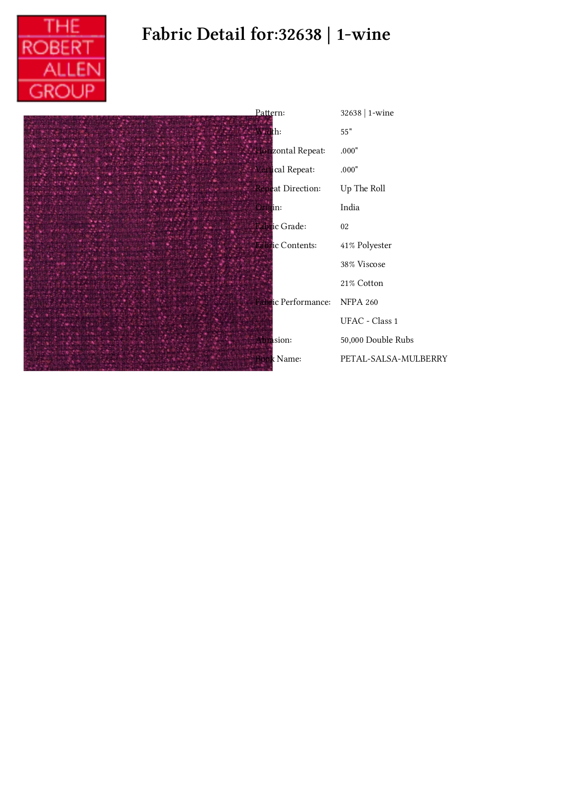 Duralee CRAL5423 Specifications - ManualMachine.com