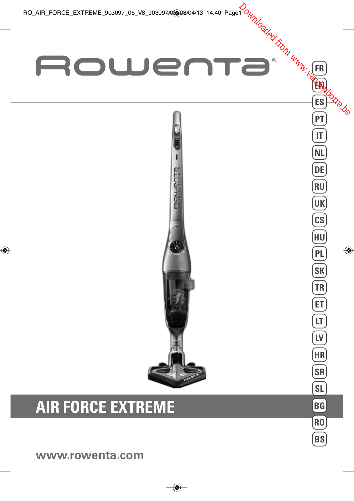 ROWENTA RH8879WO User Manual