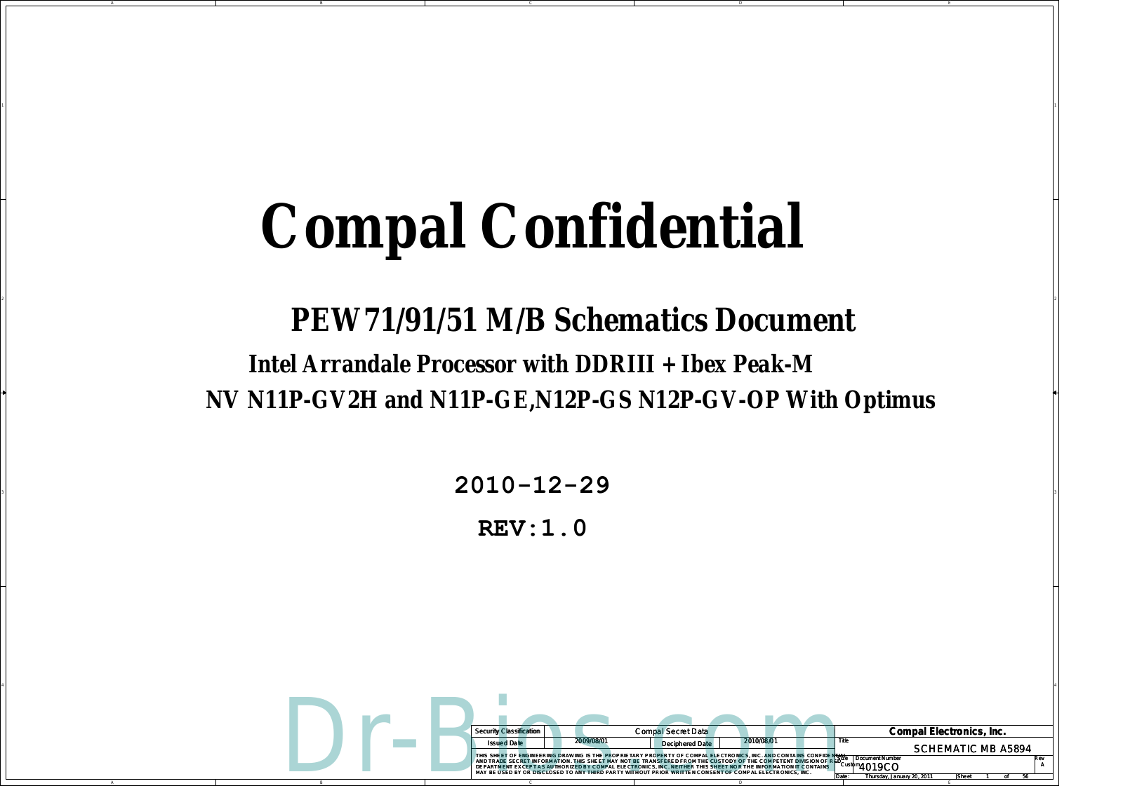 Acer Aspire 5742, Aspire 5742G Schematic