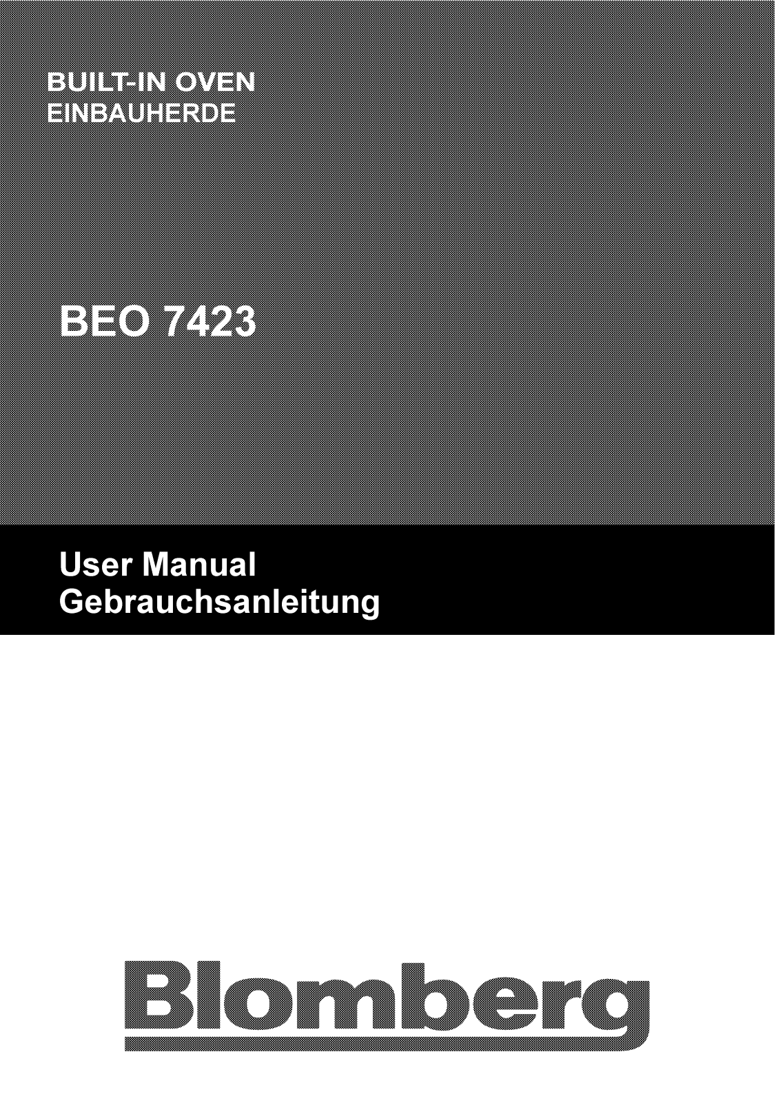 Blomberg BEO7423 User manual