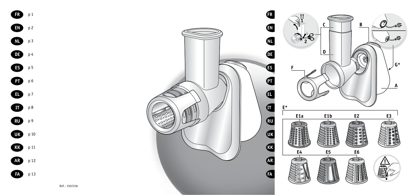 Moulinex FRESH EXPRESS+ DJ755G32, FRESH EXPRESS+ DJ755G27 User Manual