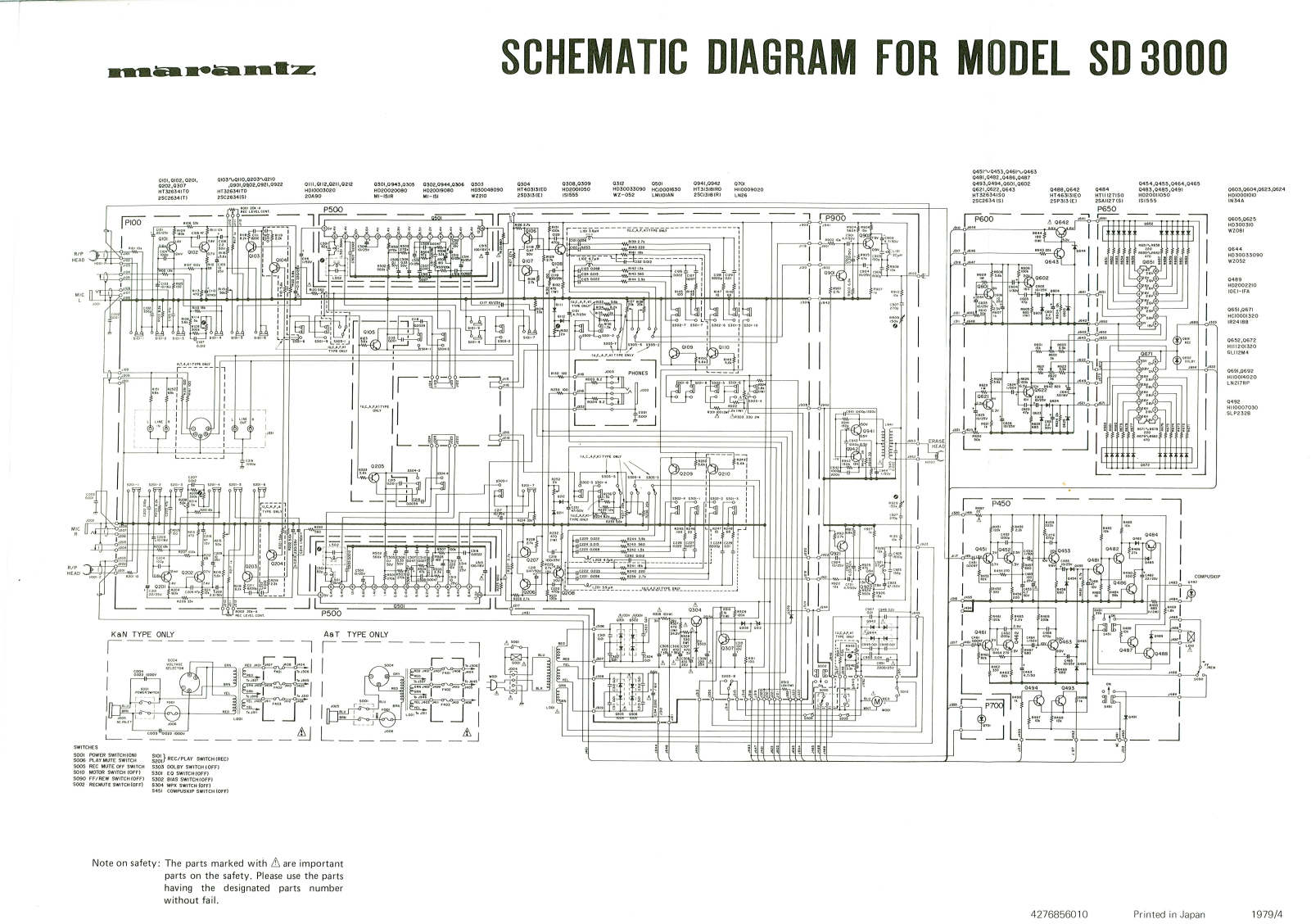 Marantz SD-3000 Schematic