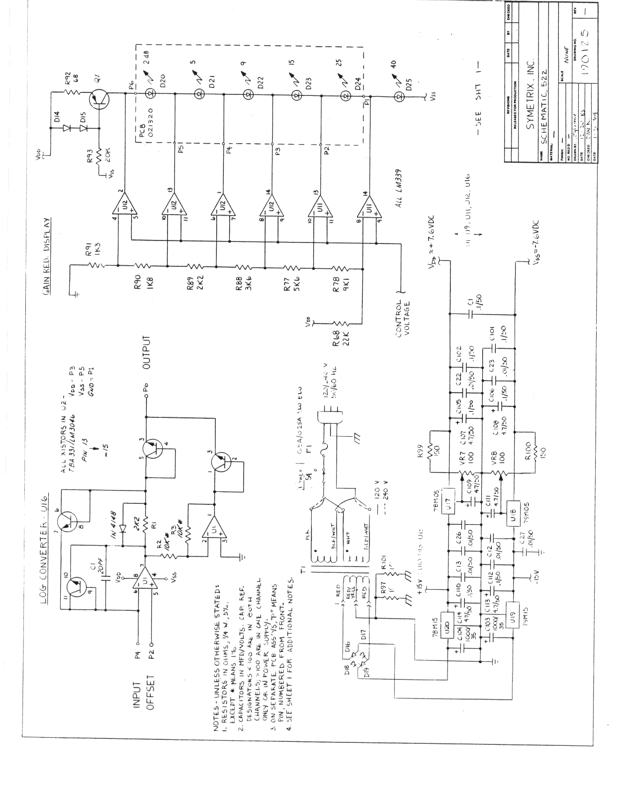 Symetrix 522 Schematic