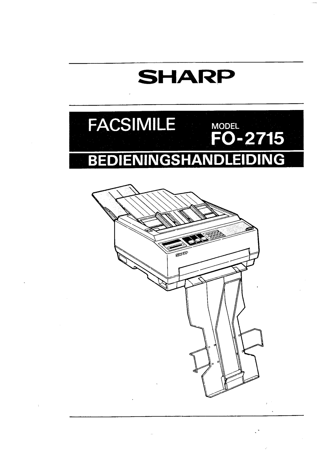 Sharp FO-2715 User Manual