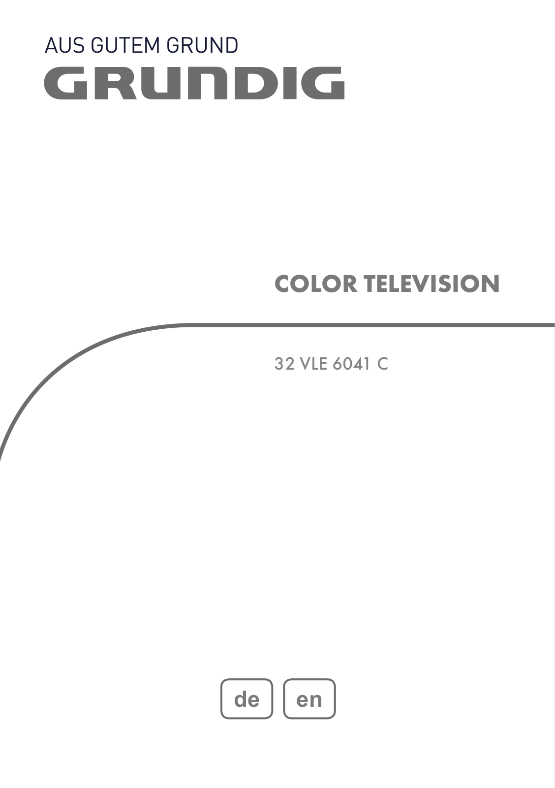 Grundig 32 VLE 6041 C User Manual