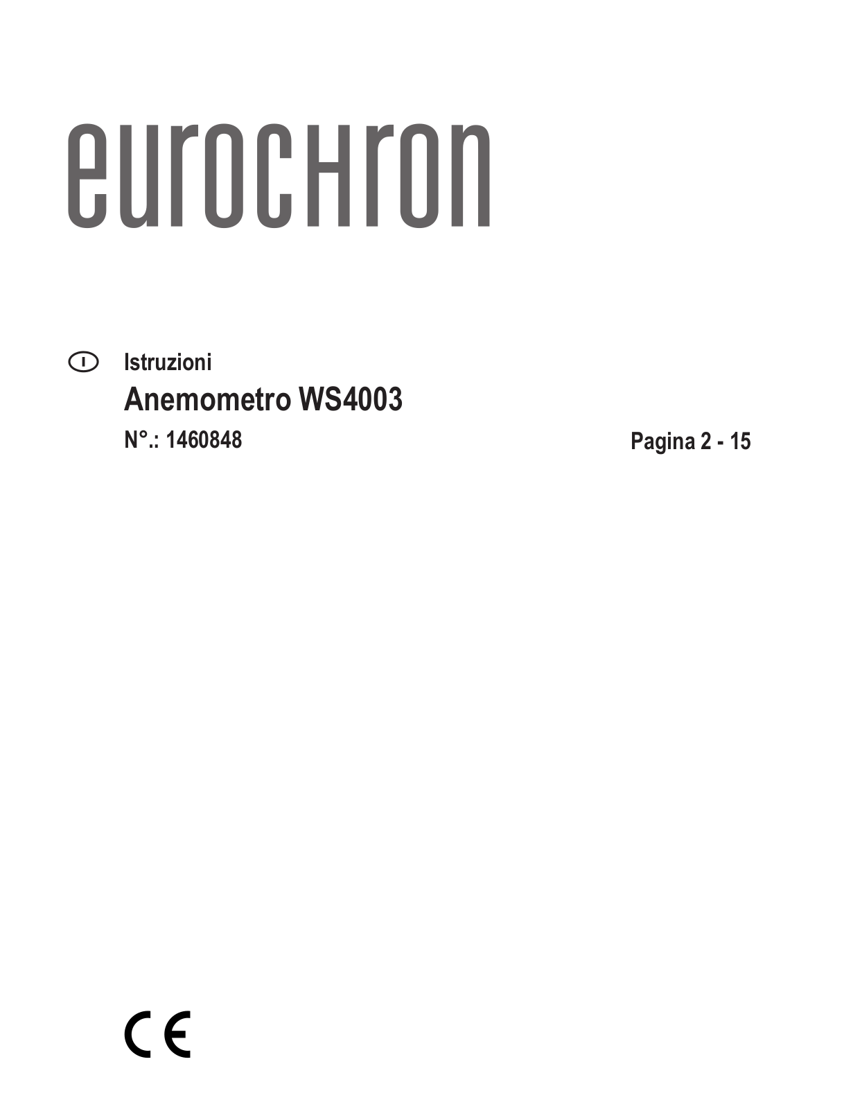 Eurochron WS4003 Operation Manual