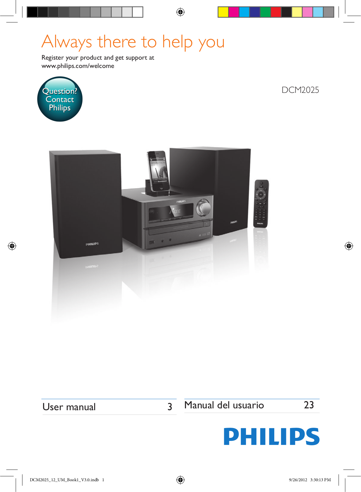 Philips DCM2025/12 User Manual