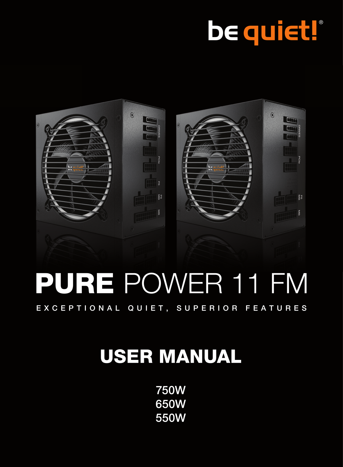 BeQuiet PURE POWER 11 FM User guide