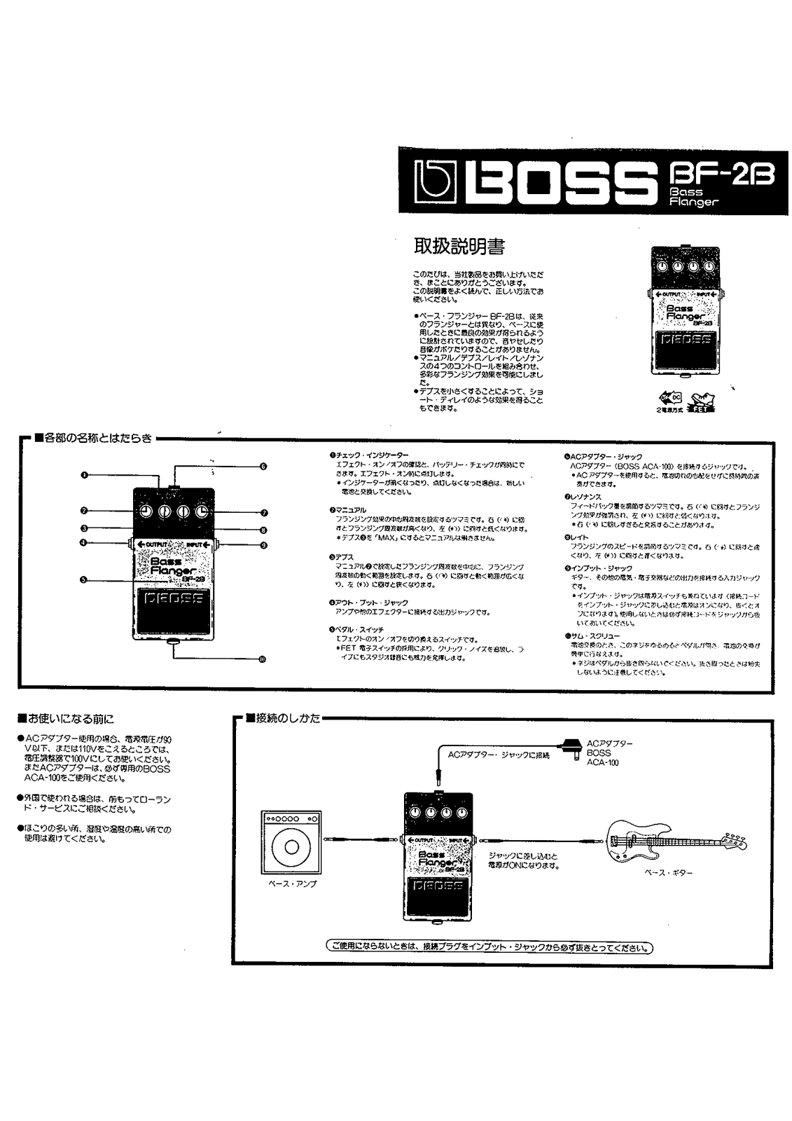 Roland BF-2B User Manual