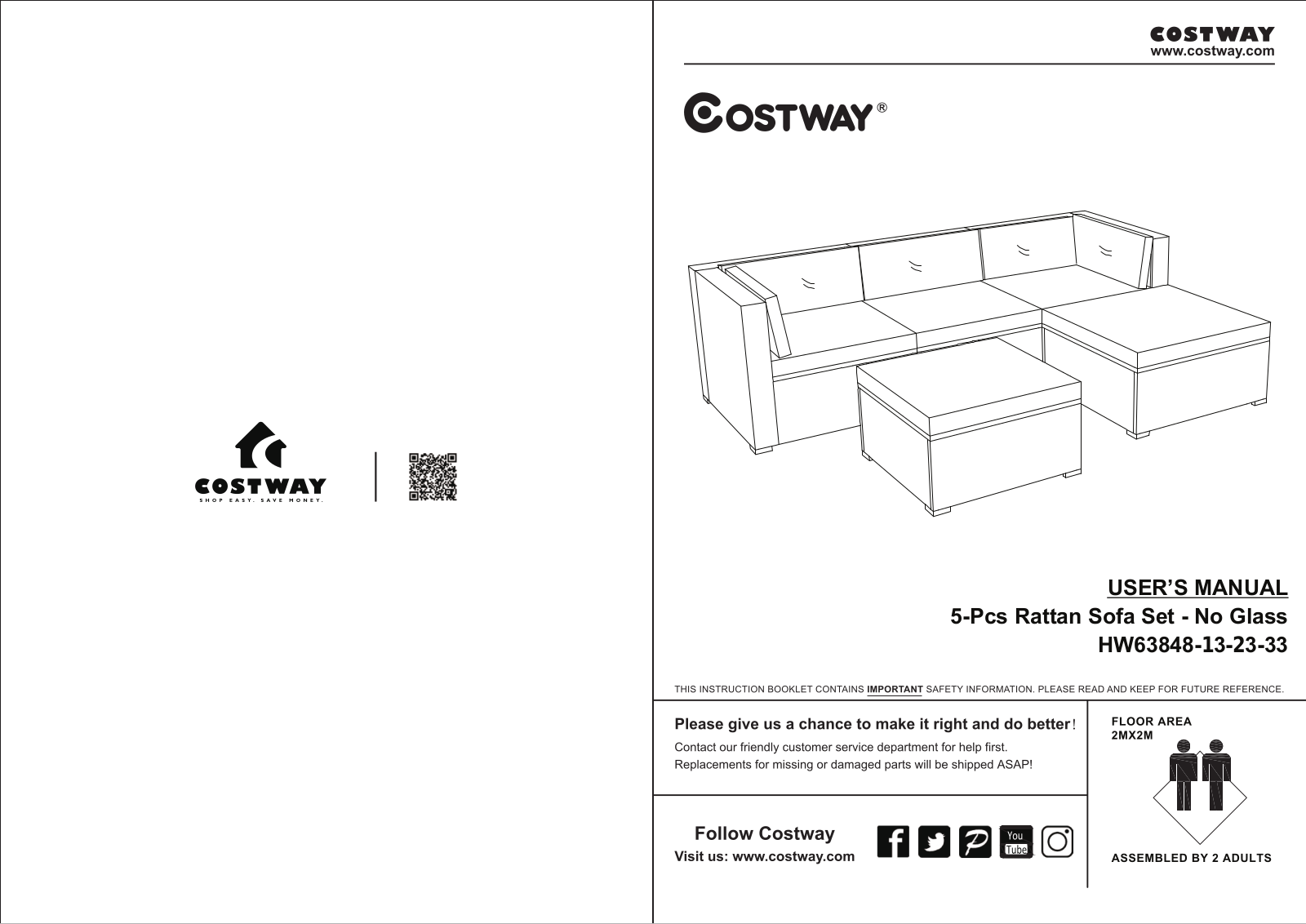 Costway HW63848-13-23-33 User Manual