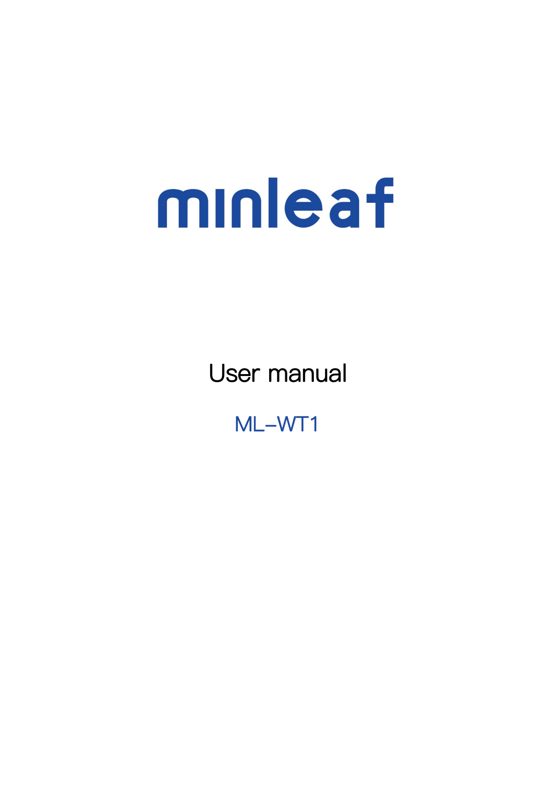 minleaf ML-WT1 User Manual