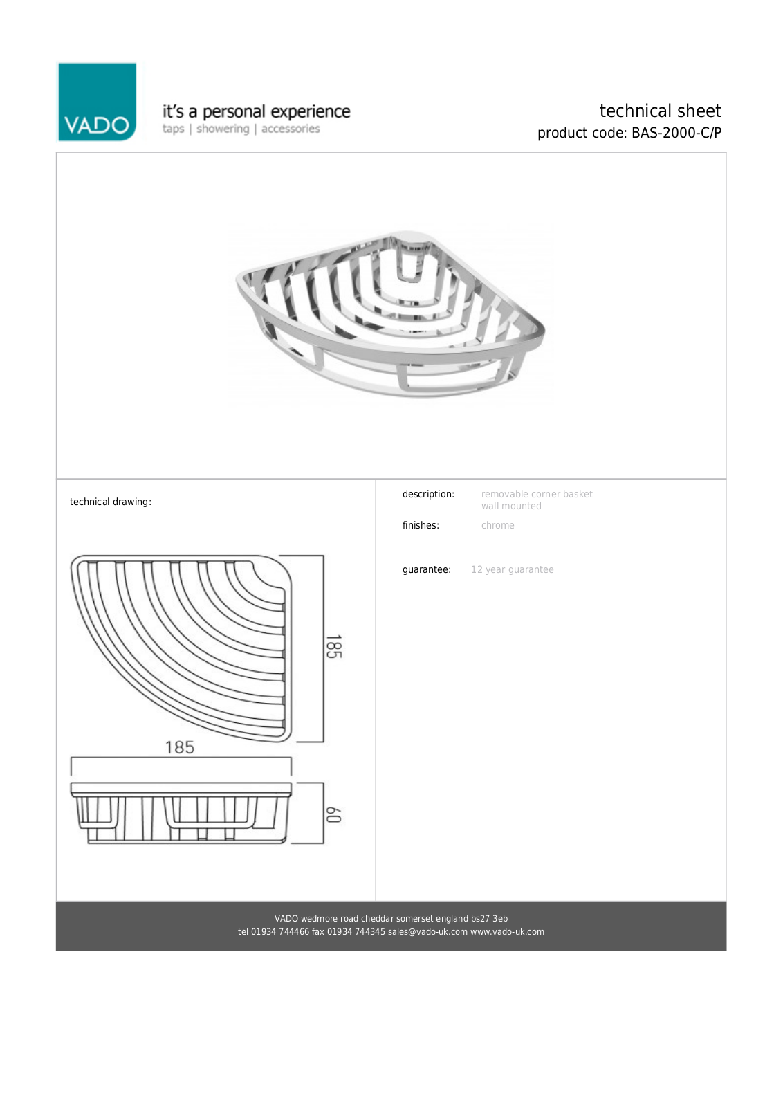 VADO AAUD1005 Specifications - ManualMachine.com