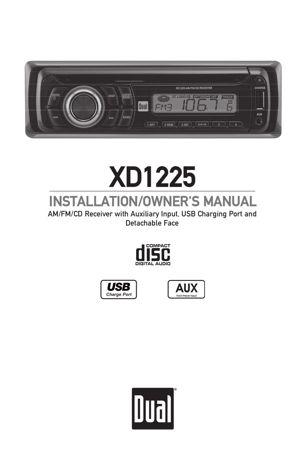 Dual XD1225 User Manual