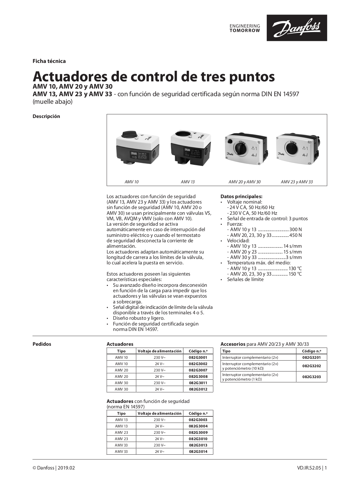 Danfoss AME 10, AME 20, AME 30, AME 13, AME 23 Data sheet