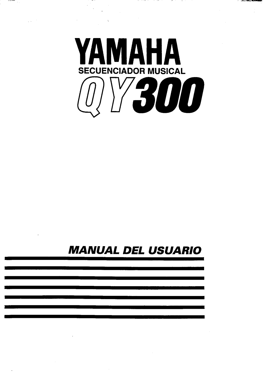 Yamaha QY300 User Manual