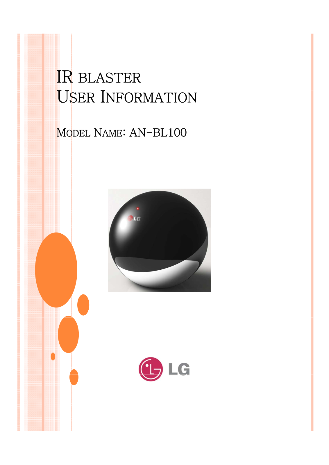 LG BL100 User Manual