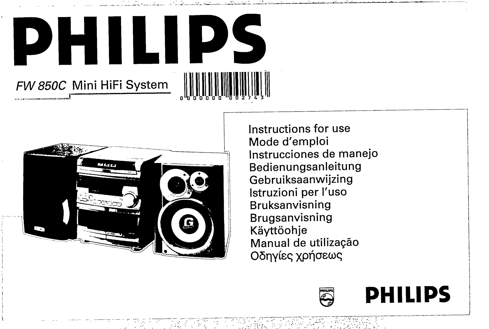 Philips FW850C User Manual