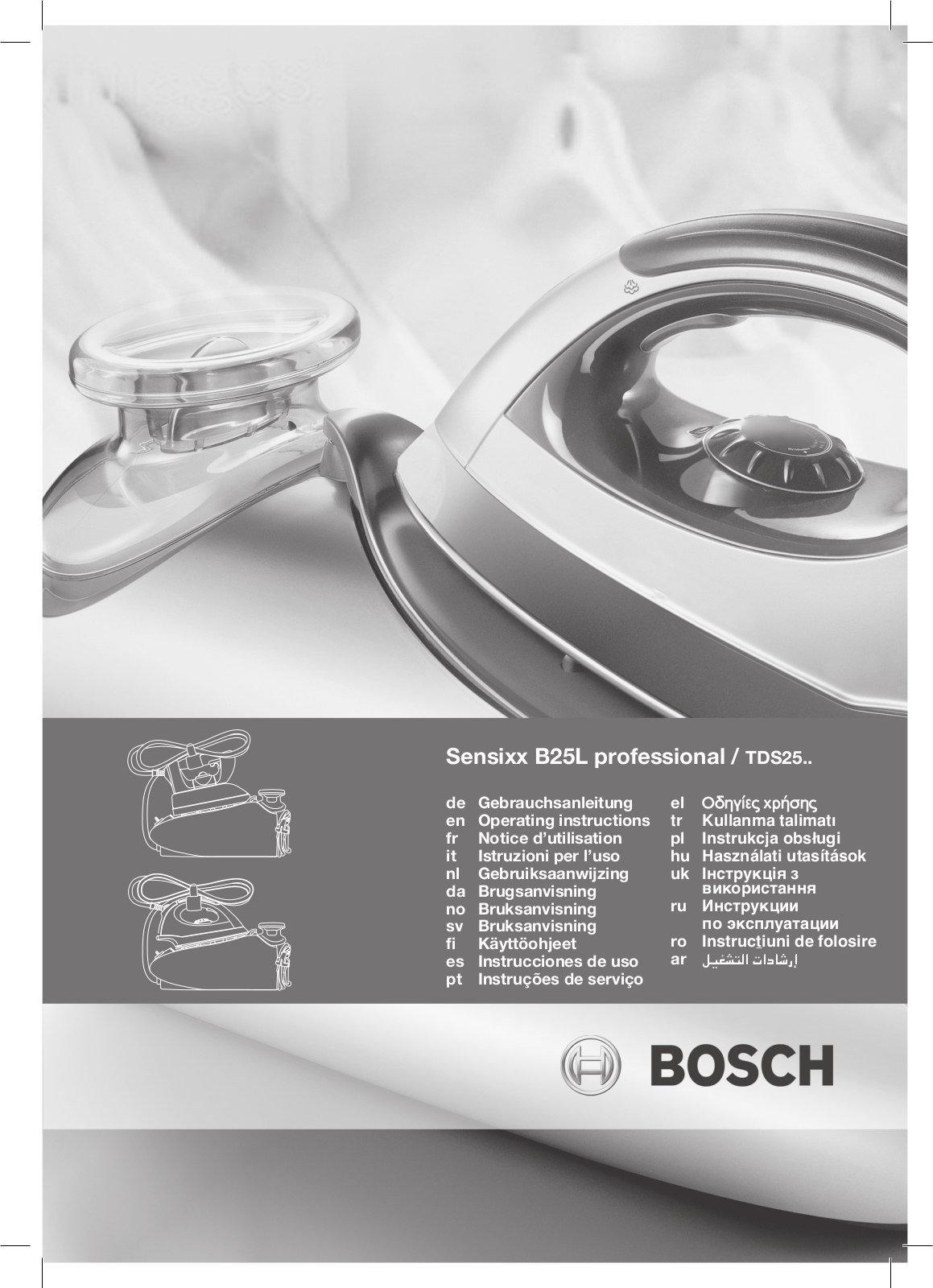 Bosch TDS25PRO2, TDS25PRO1 User Manual