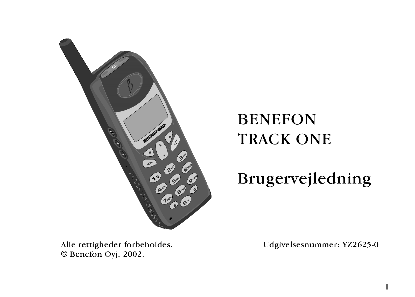 Benefon Track One User Manual