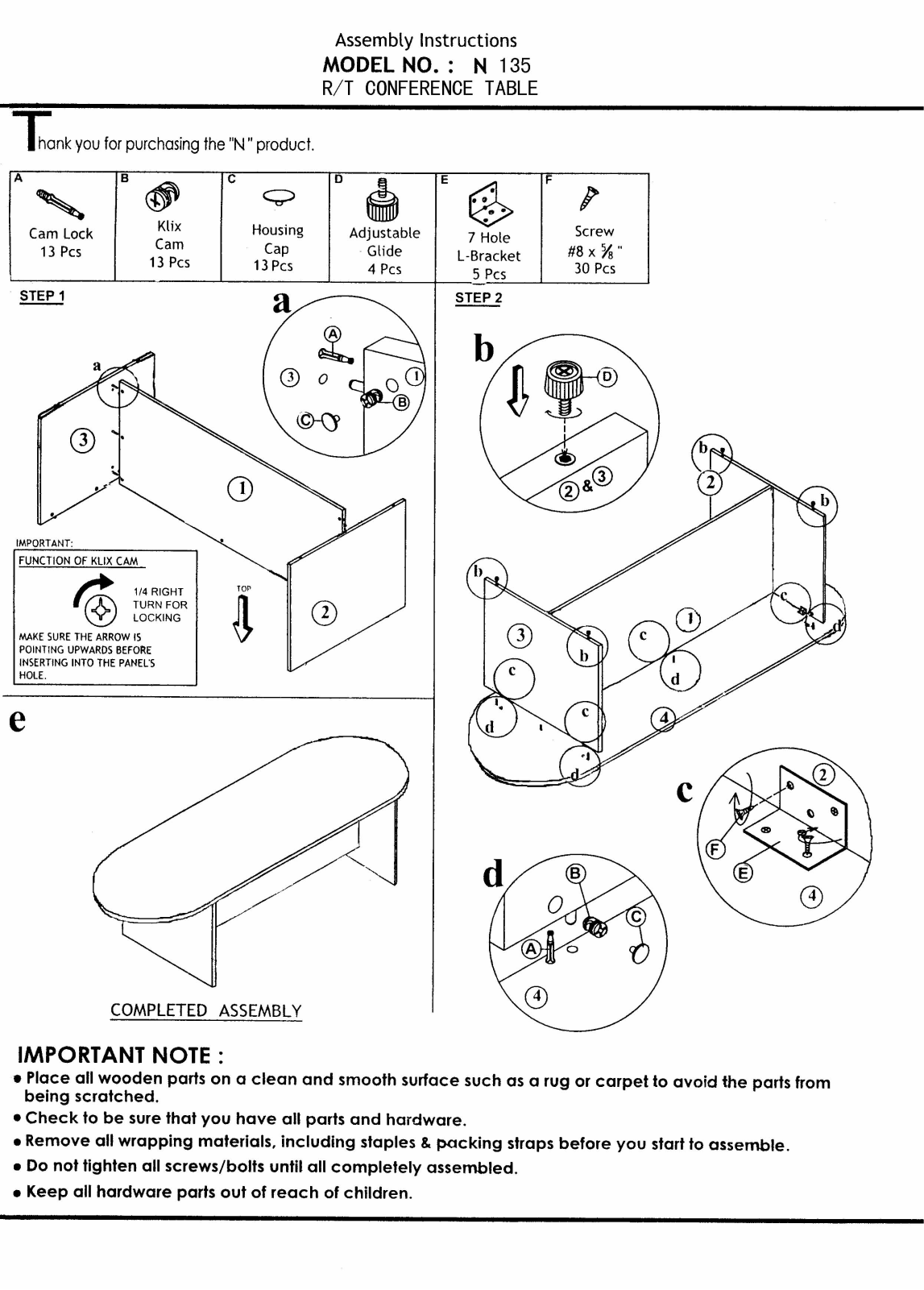 Boss N136M, N136MOC Assembly Guide