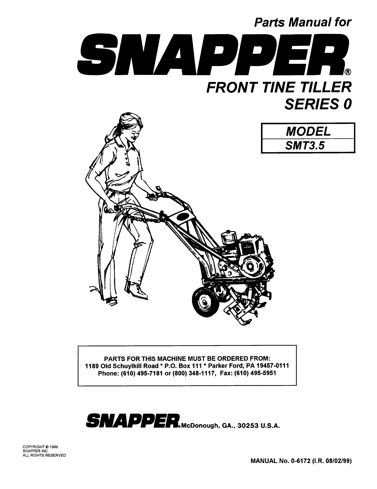 Snapper SMT3.5 User Manual