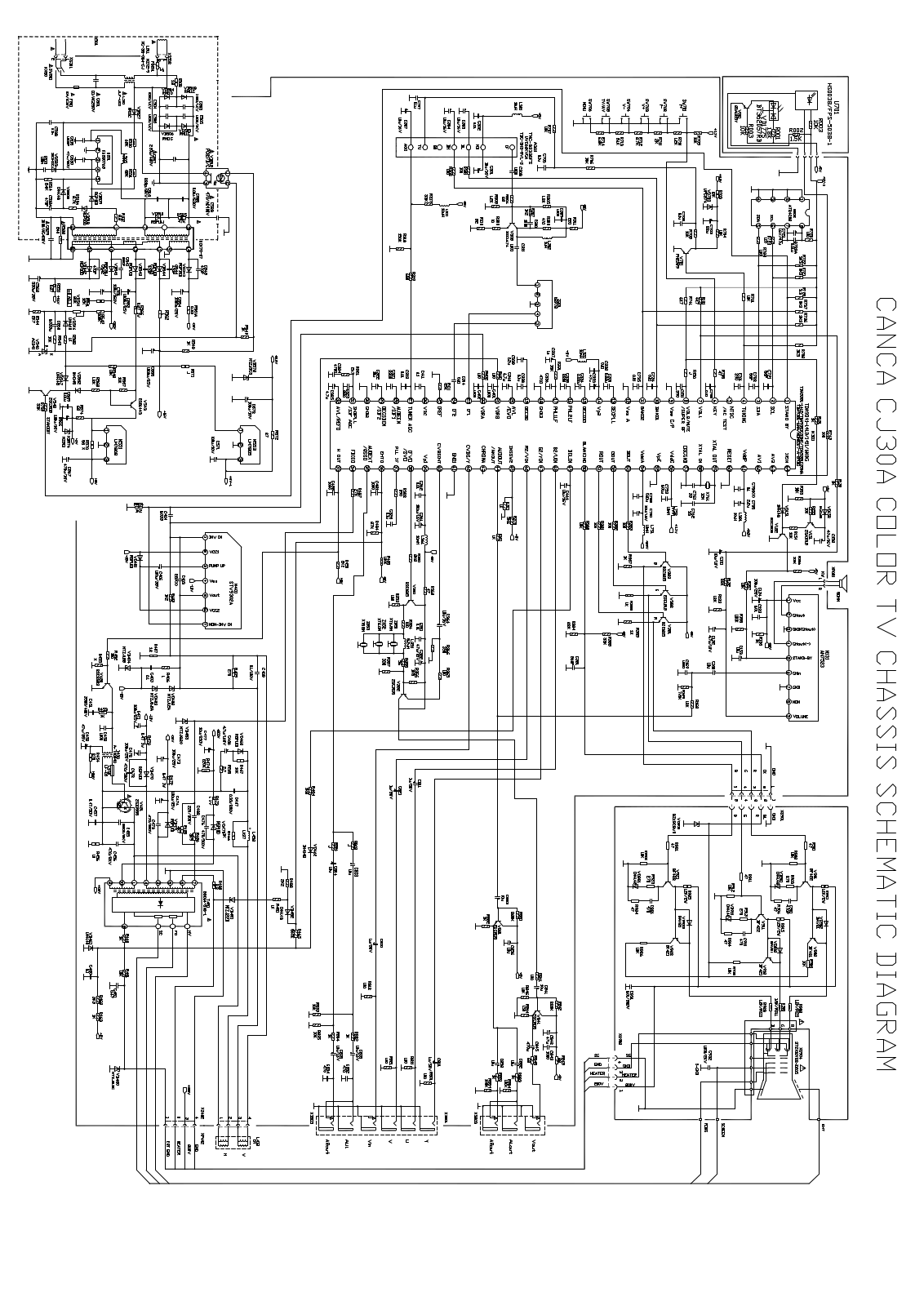 Crown ACTV14T9, CJ30A Schematic