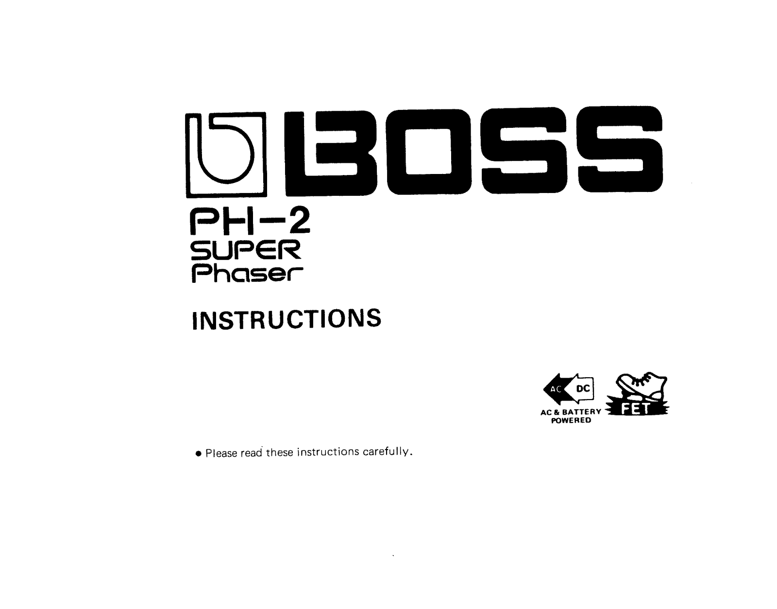 Roland Corporation PH-2 Owner's Manual