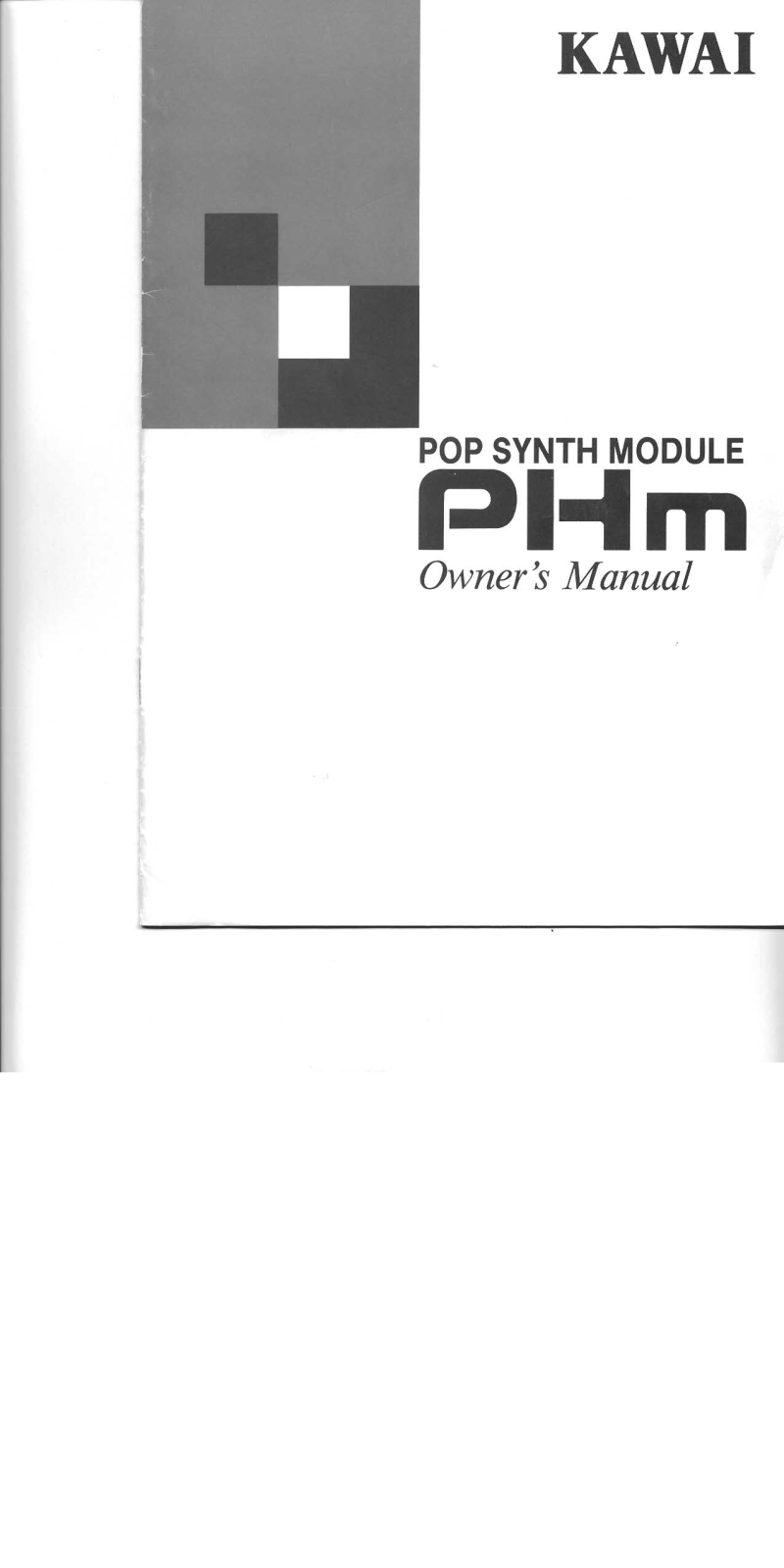 Kawai PHm User Manual