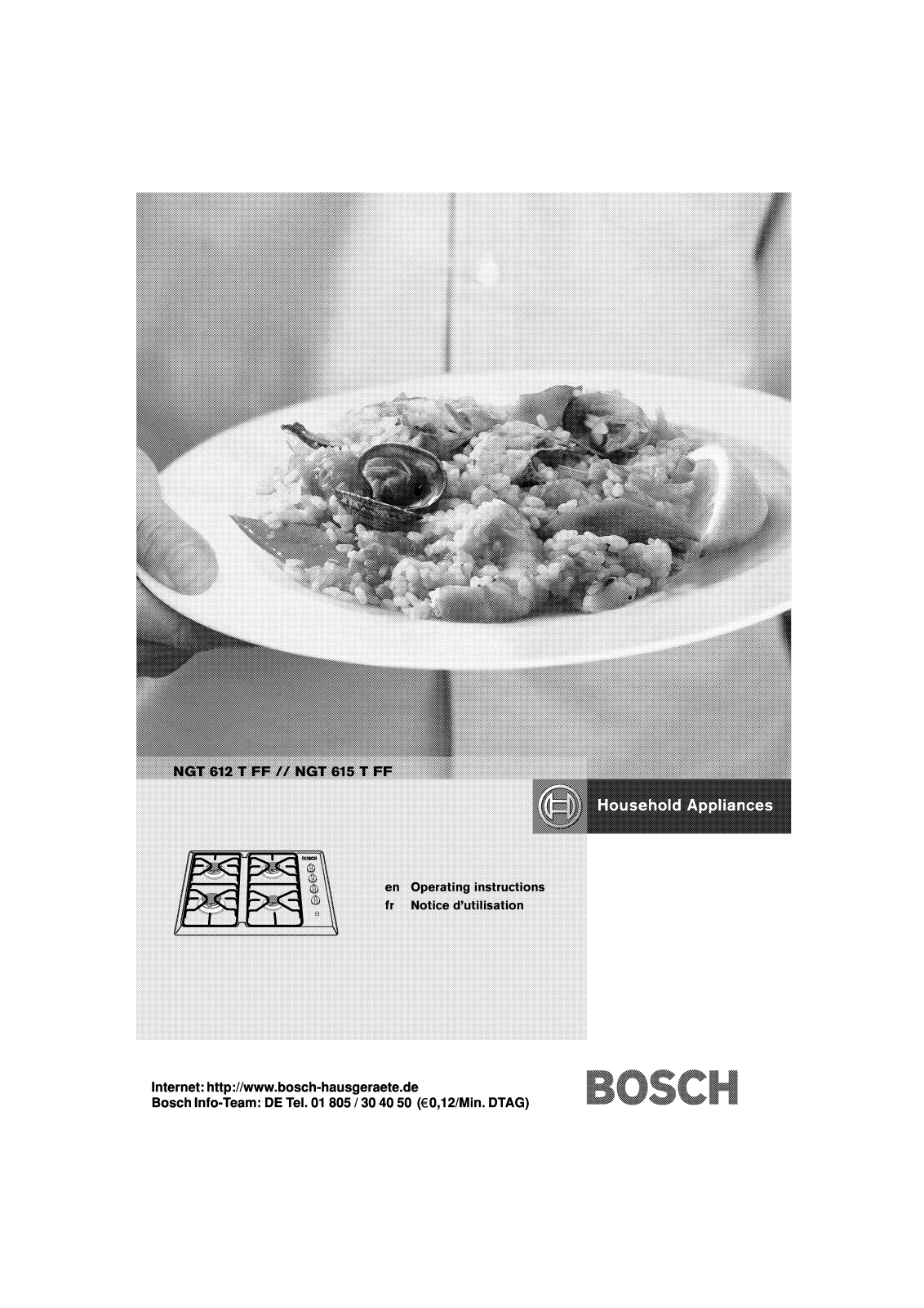 BOSCH NGT615TFF User Manual