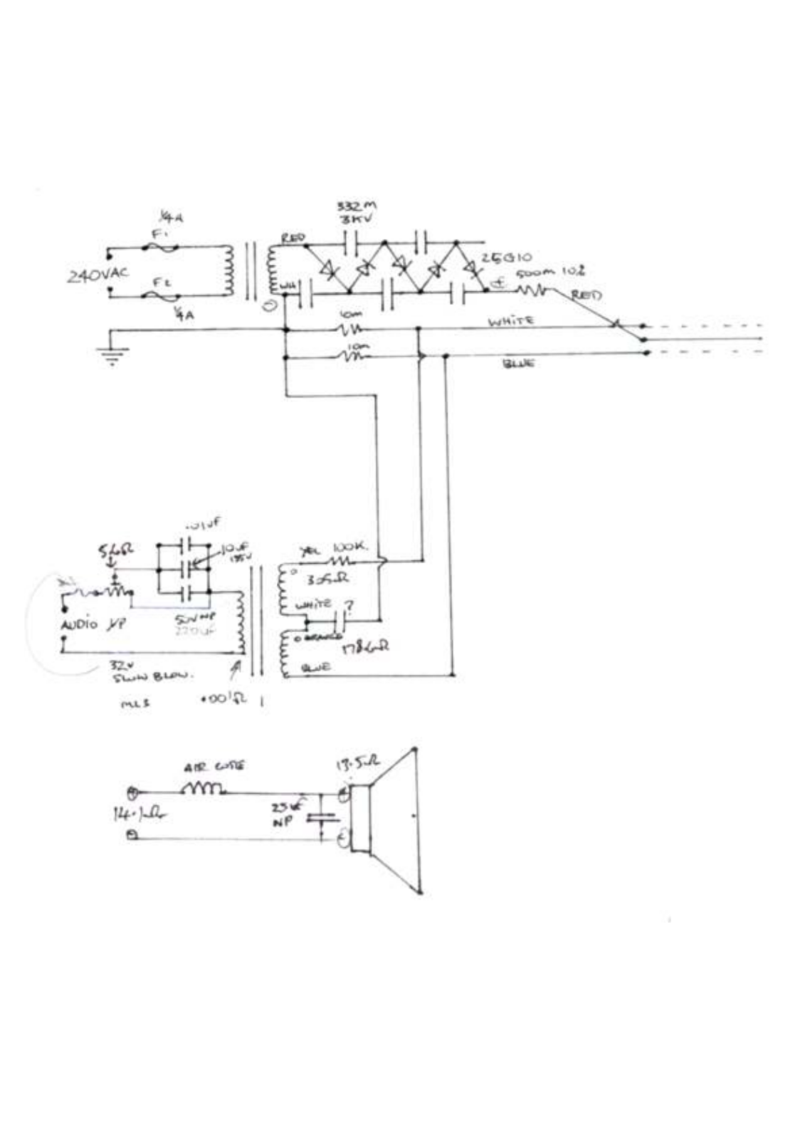 Acoustat 2MH-spk Schematic