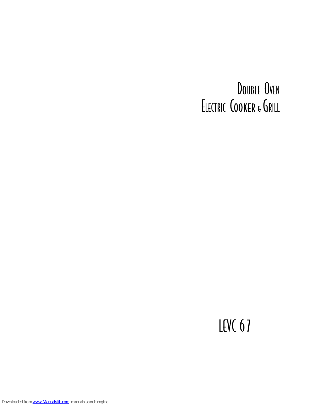 Leisure LEVC 67 User Manual