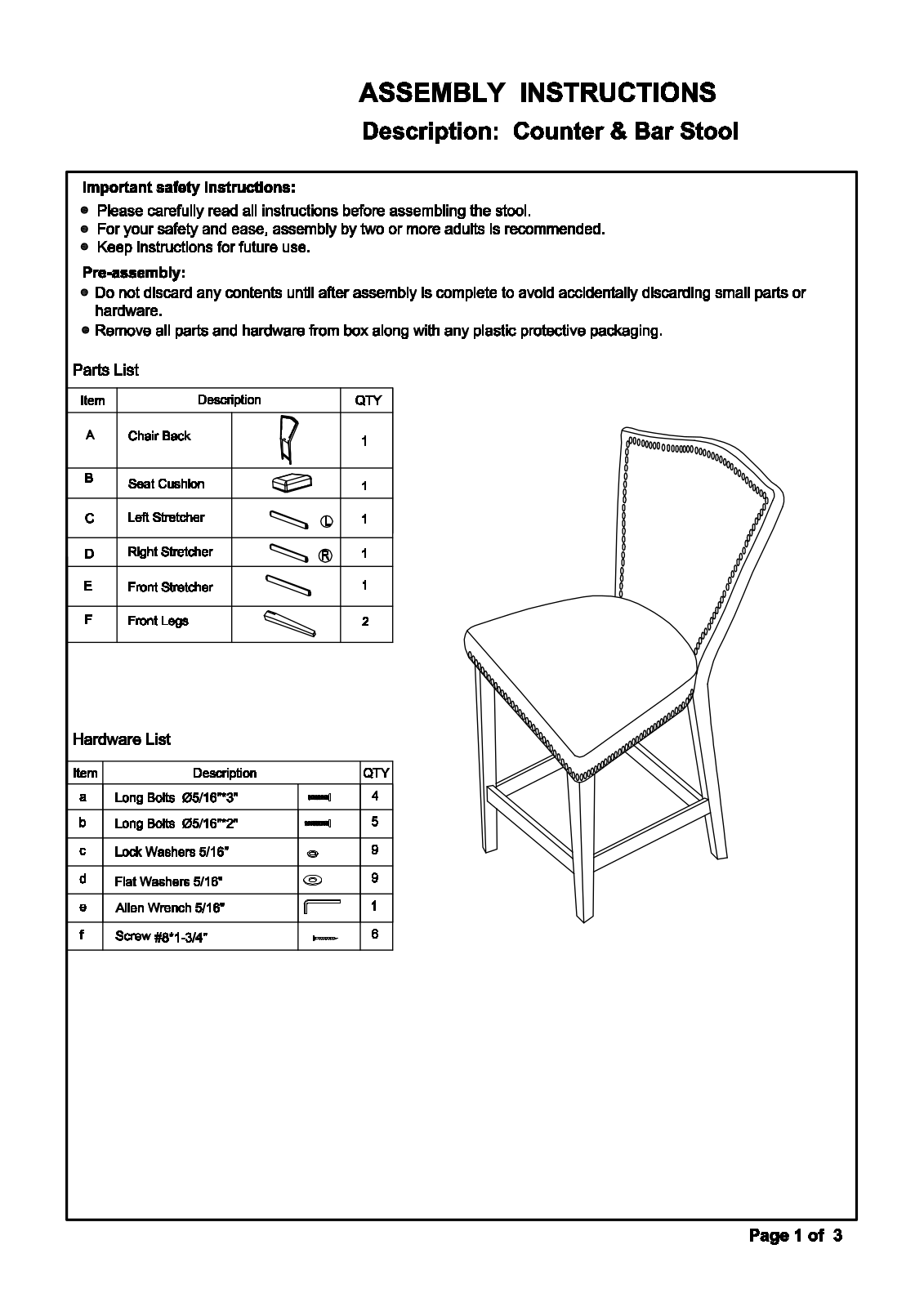 Andover Mills DRBC5863 Specifications - ManualMachine.com