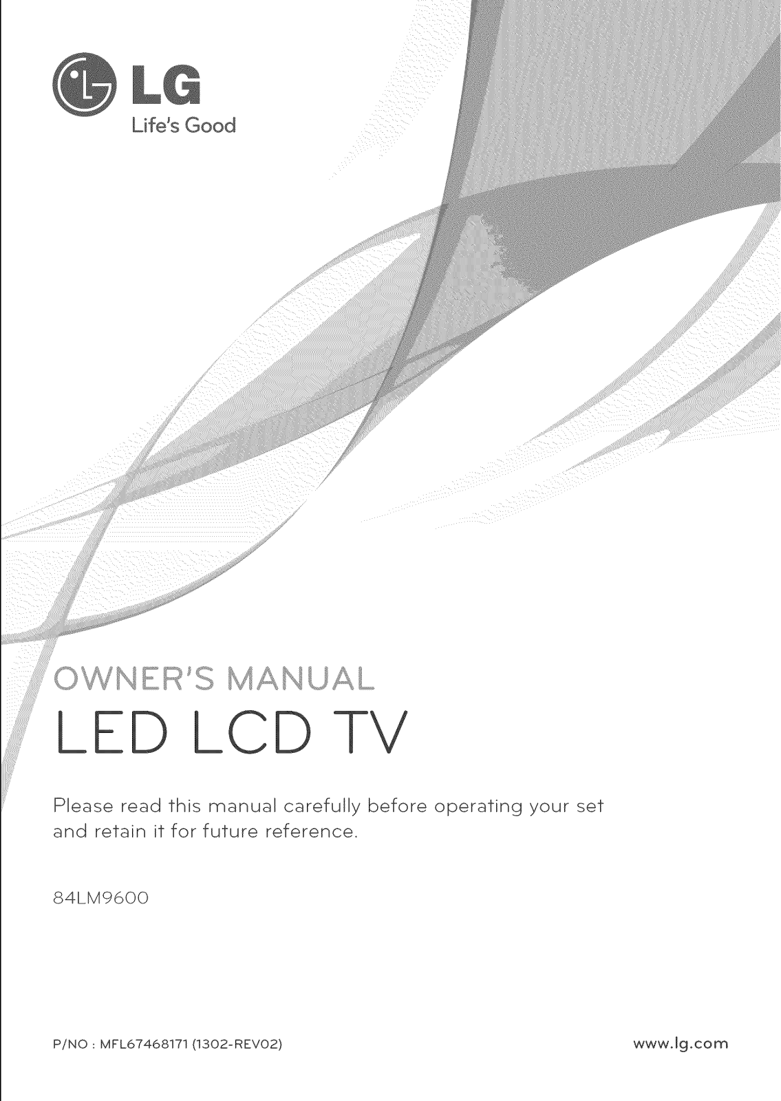 LG 84LM9600UAAUSWLH, 84LM9600UAACCWLH Owner’s Manual