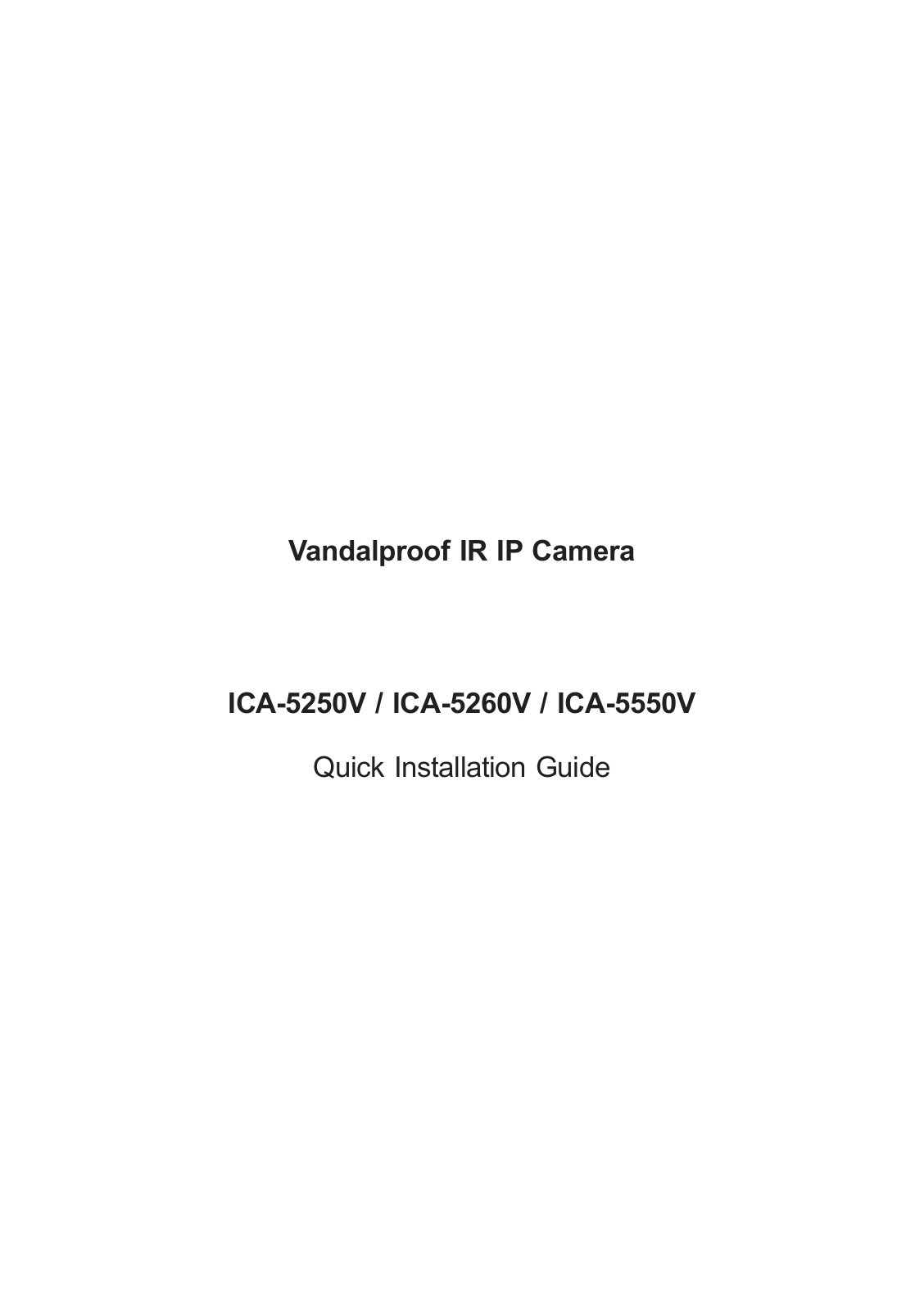 PLANET ICA-5250V User Manual