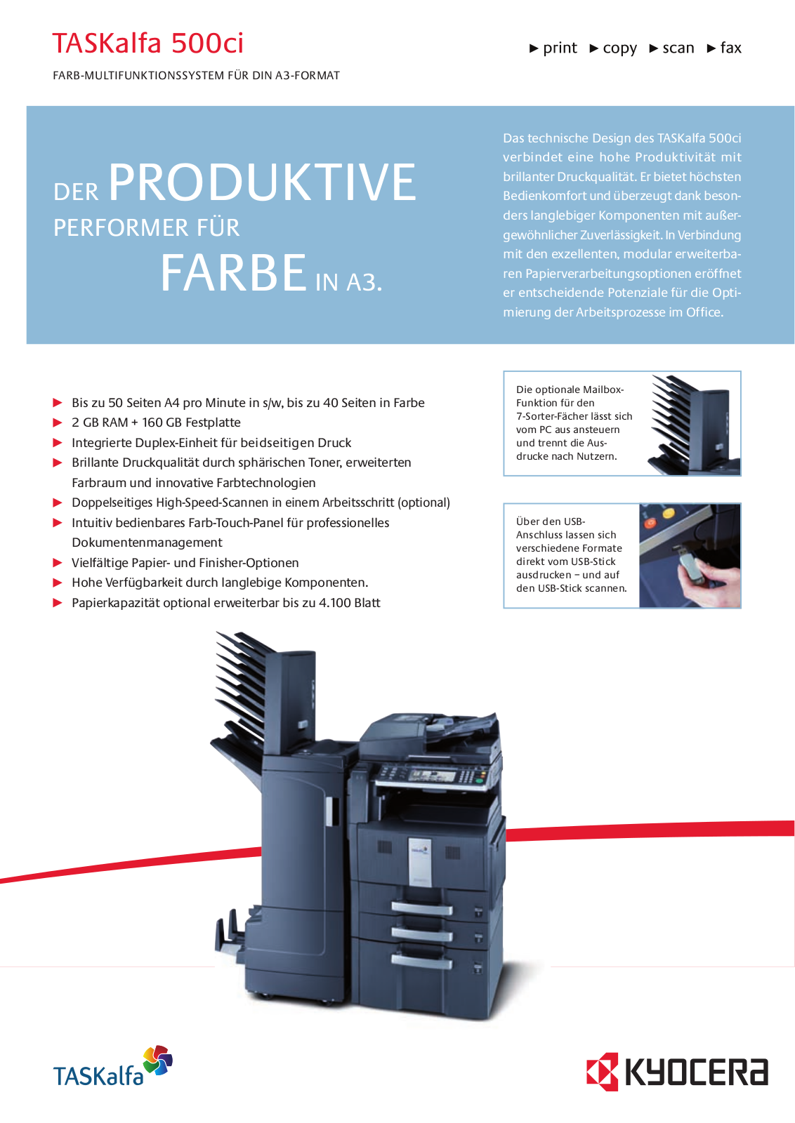 Kyocera TASKalfa 500ci Brochure