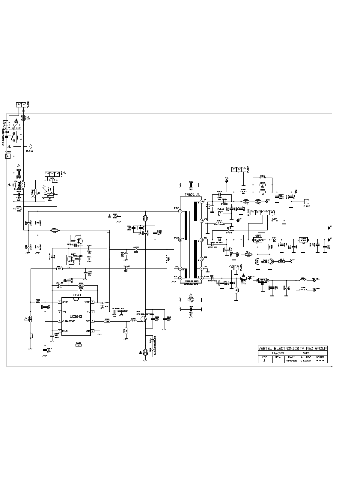 Vestel 11AK36-S3 Schematic