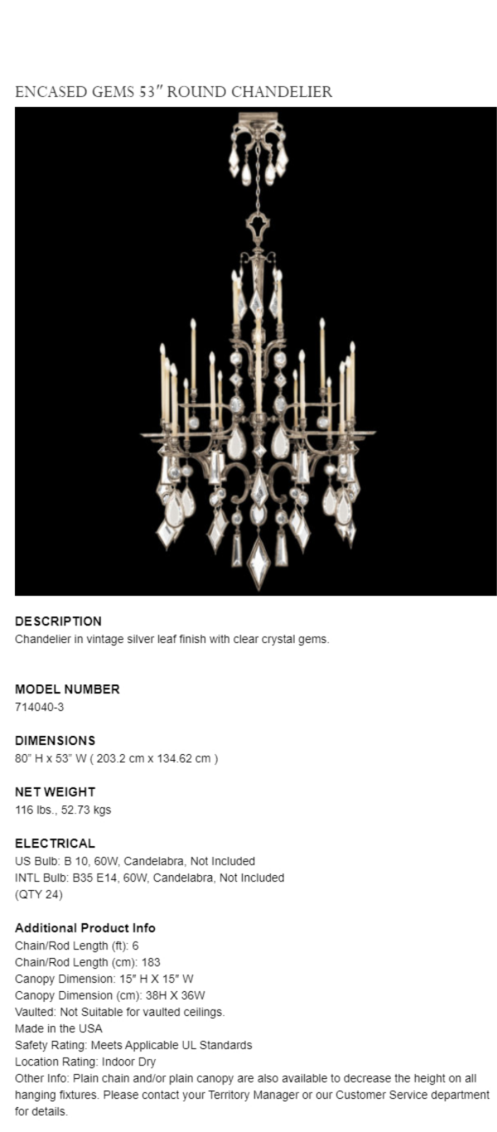 Fine Art Handcrafted Lighting XFA1321 Specifications - ManualMachine.com