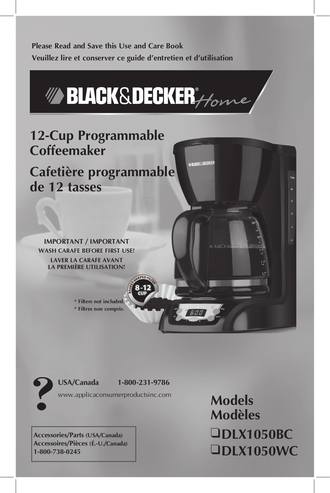 Black & Decker DLX1050WC, DLX1050BC User Manual