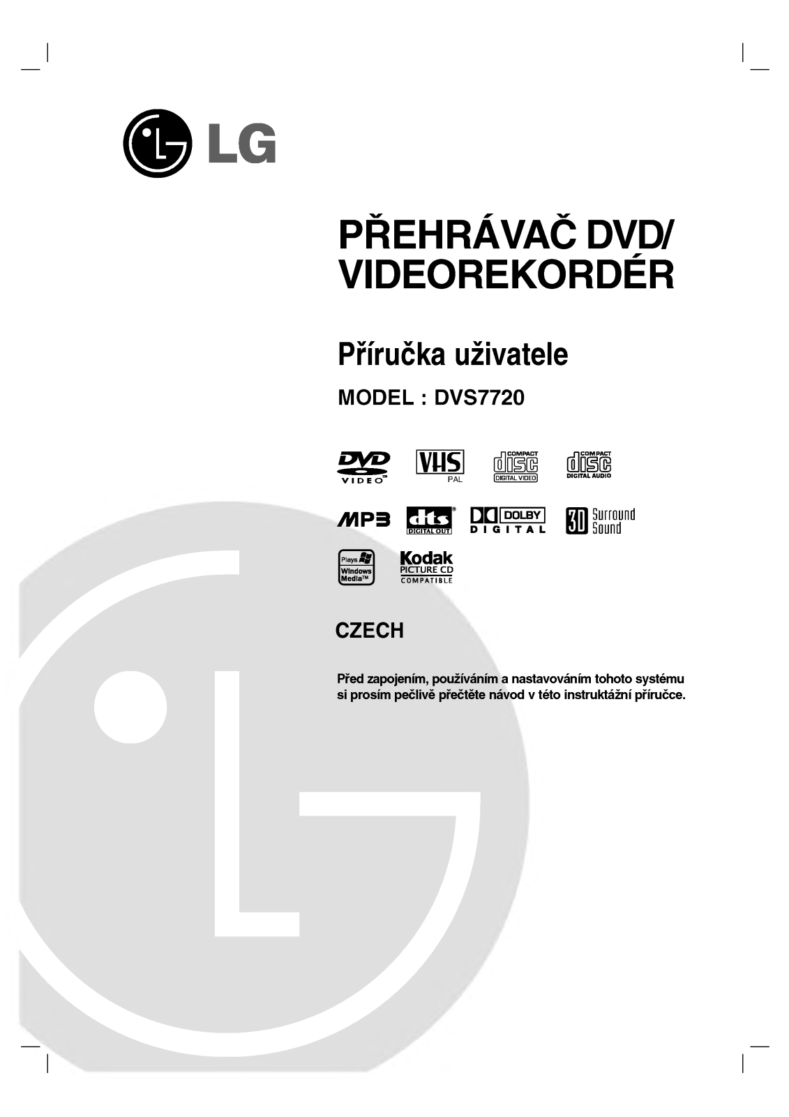 Lg DVS7720 user Manual