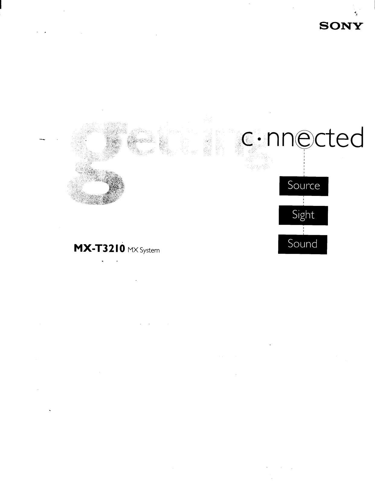 Sony MX-T3210 Operating Manual