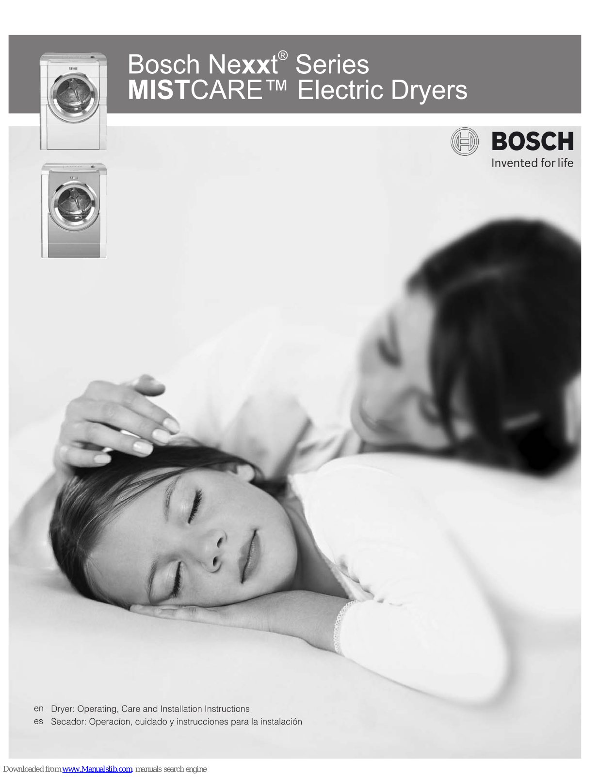 Bosch WTMC5330US, WTMC533SUS, WTMC8330US Operation & Care Instructions Manual