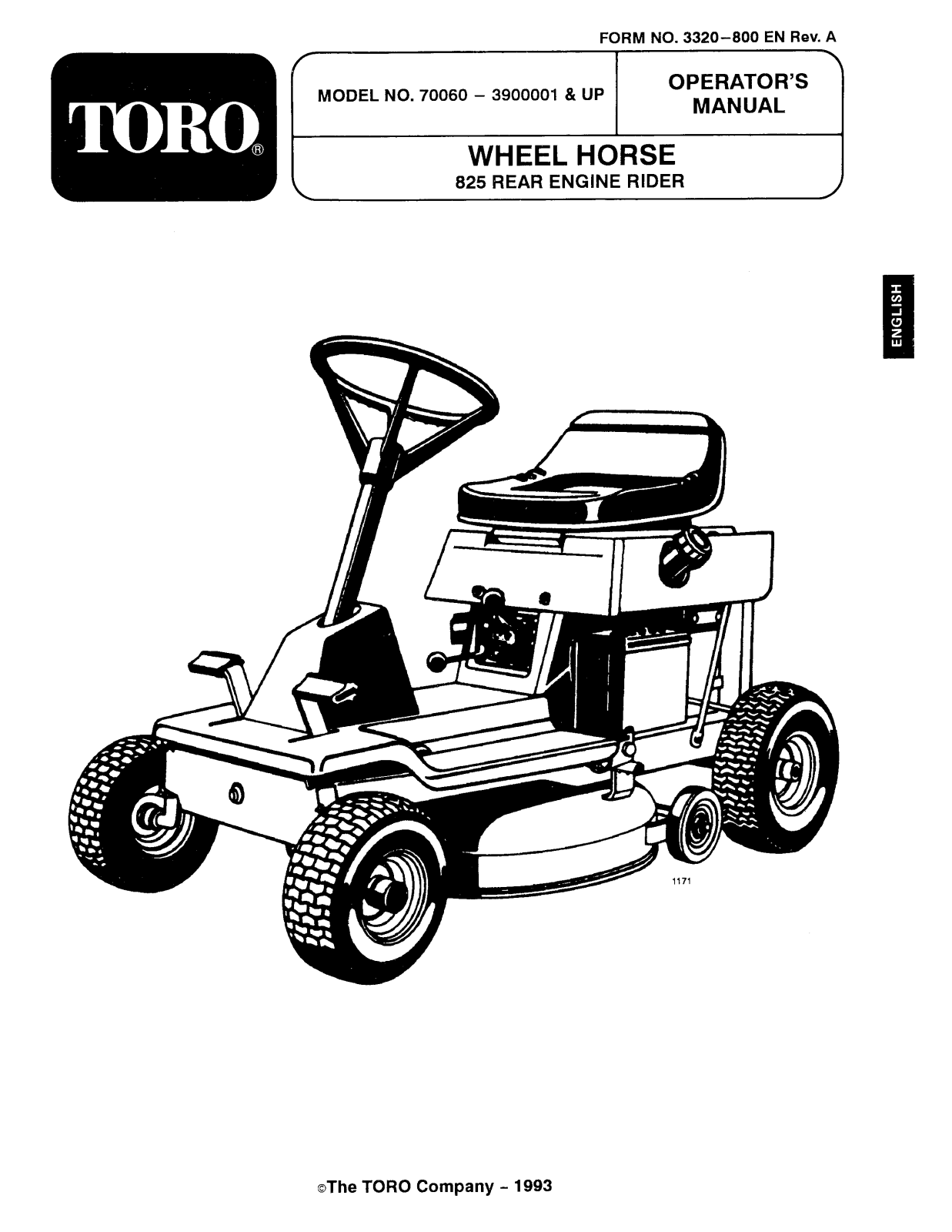 Toro 70060 Operator's Manual