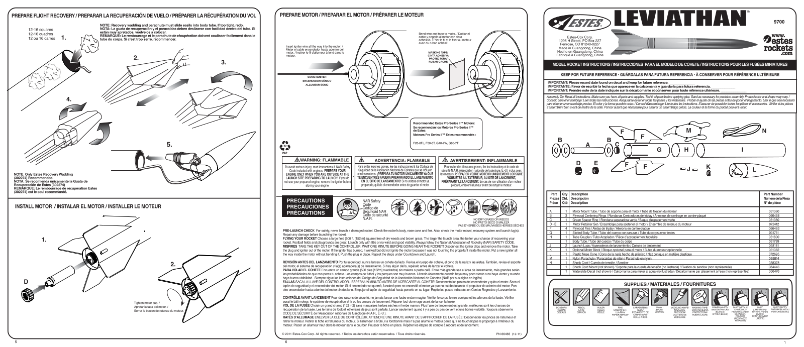 ESTES Leviathan User Manual